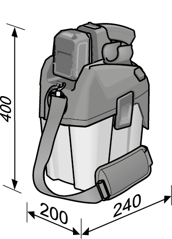 Aspiradora de batería, Flex VC 6 L MC 18.0