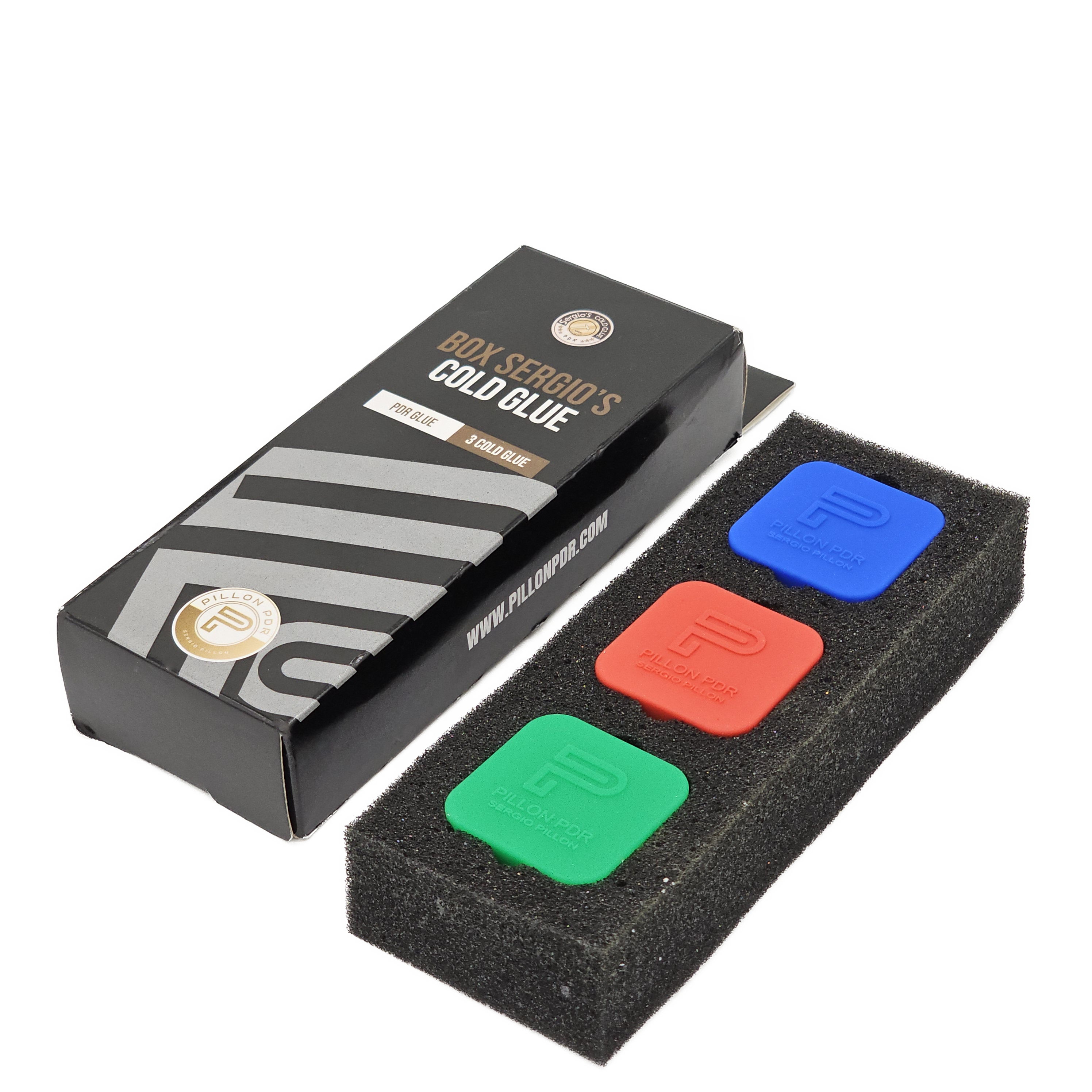 PDR Kaltkleber / Sergio's Cold Glue 3er Box (grün, rot, blau)