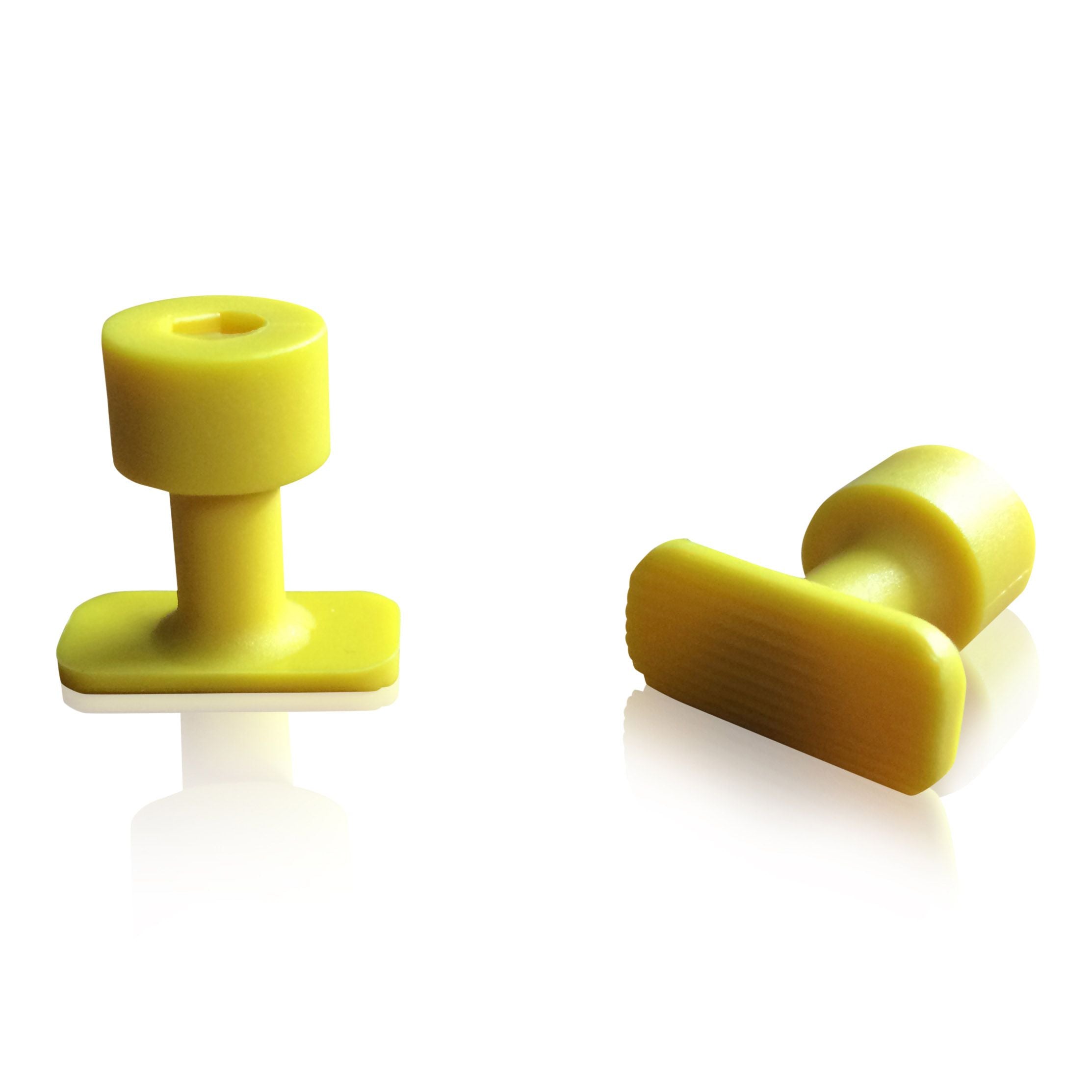 Adaptador adesivo amarelo 20x10mm