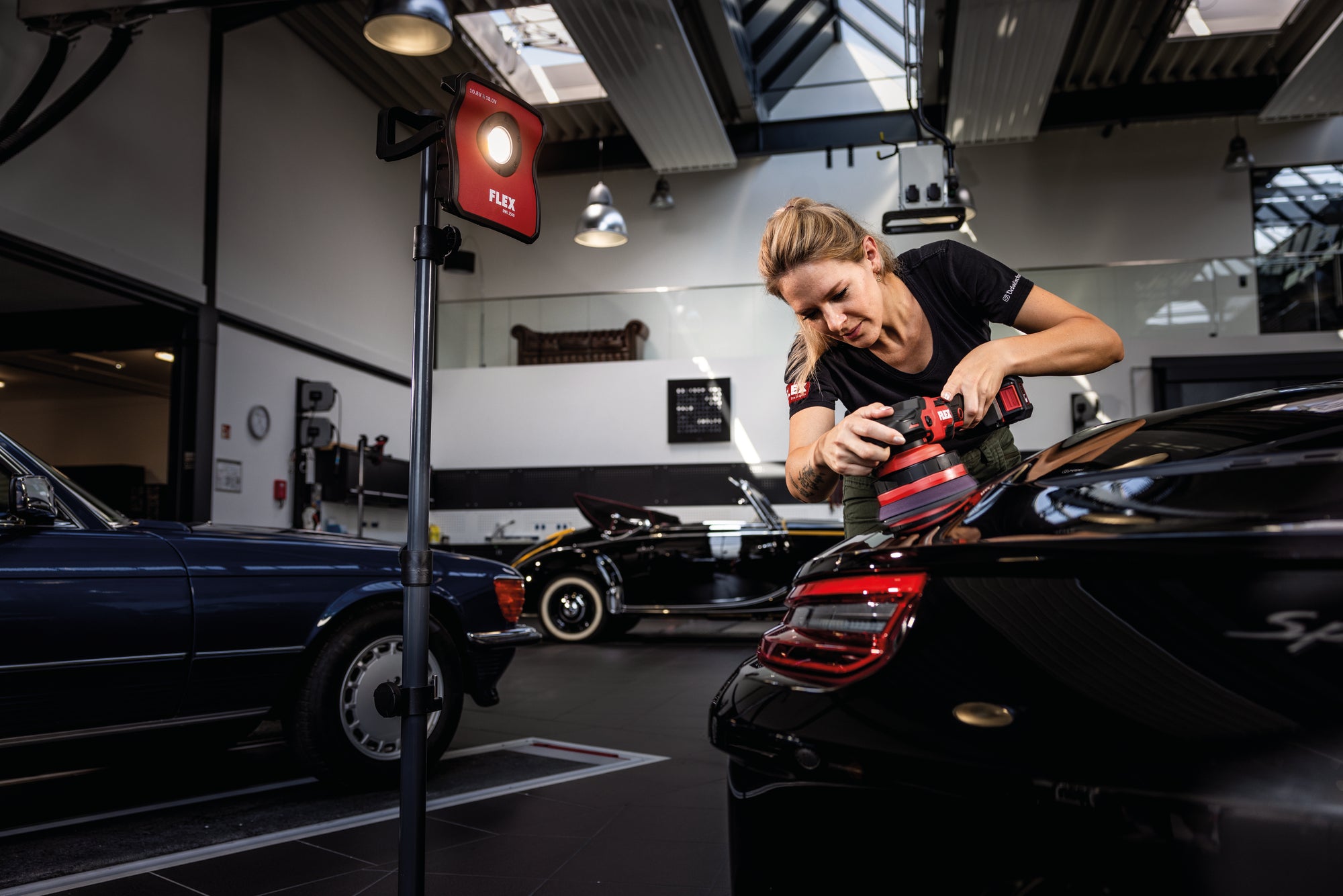 Lucidatrice a batteria D150, Flex XCE 8 150 18-EC Set