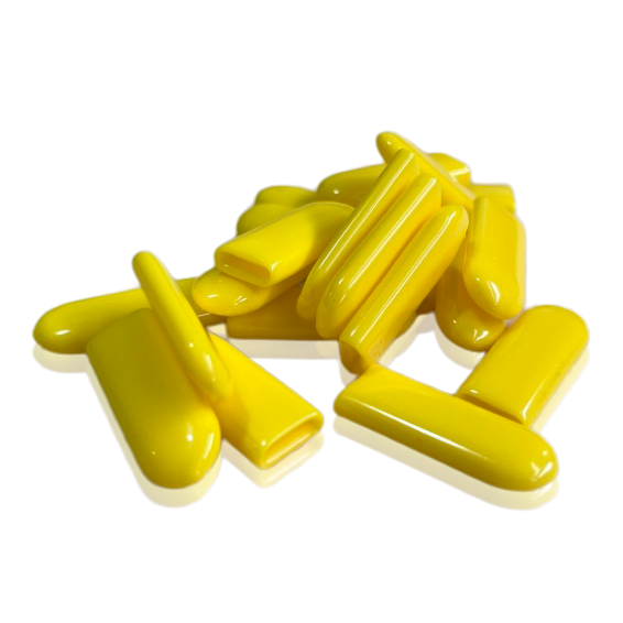 Tampa de plástico PVC retangular 25x10mm (1x20 peças)