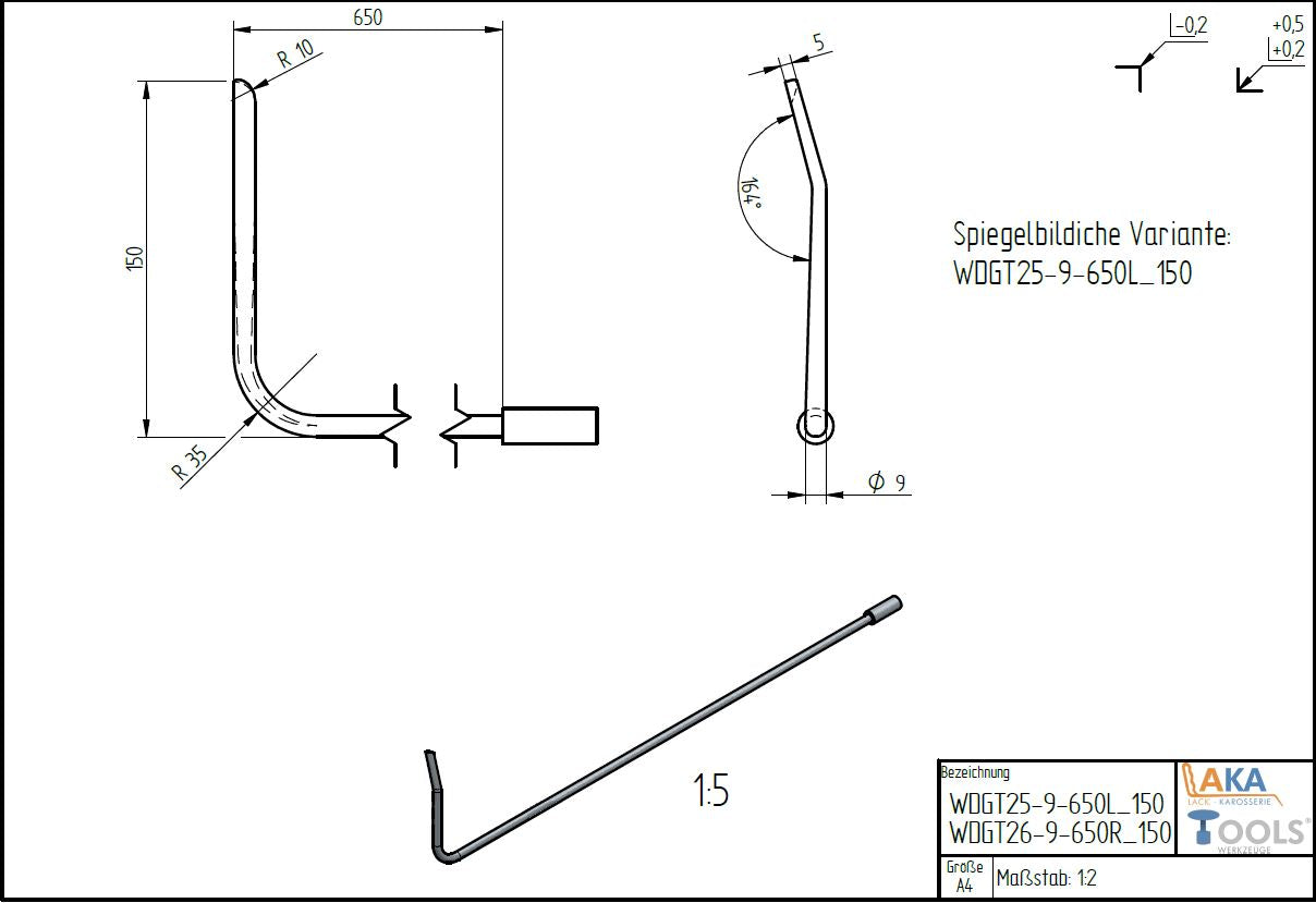 Modello WDGT26-9-650R/150