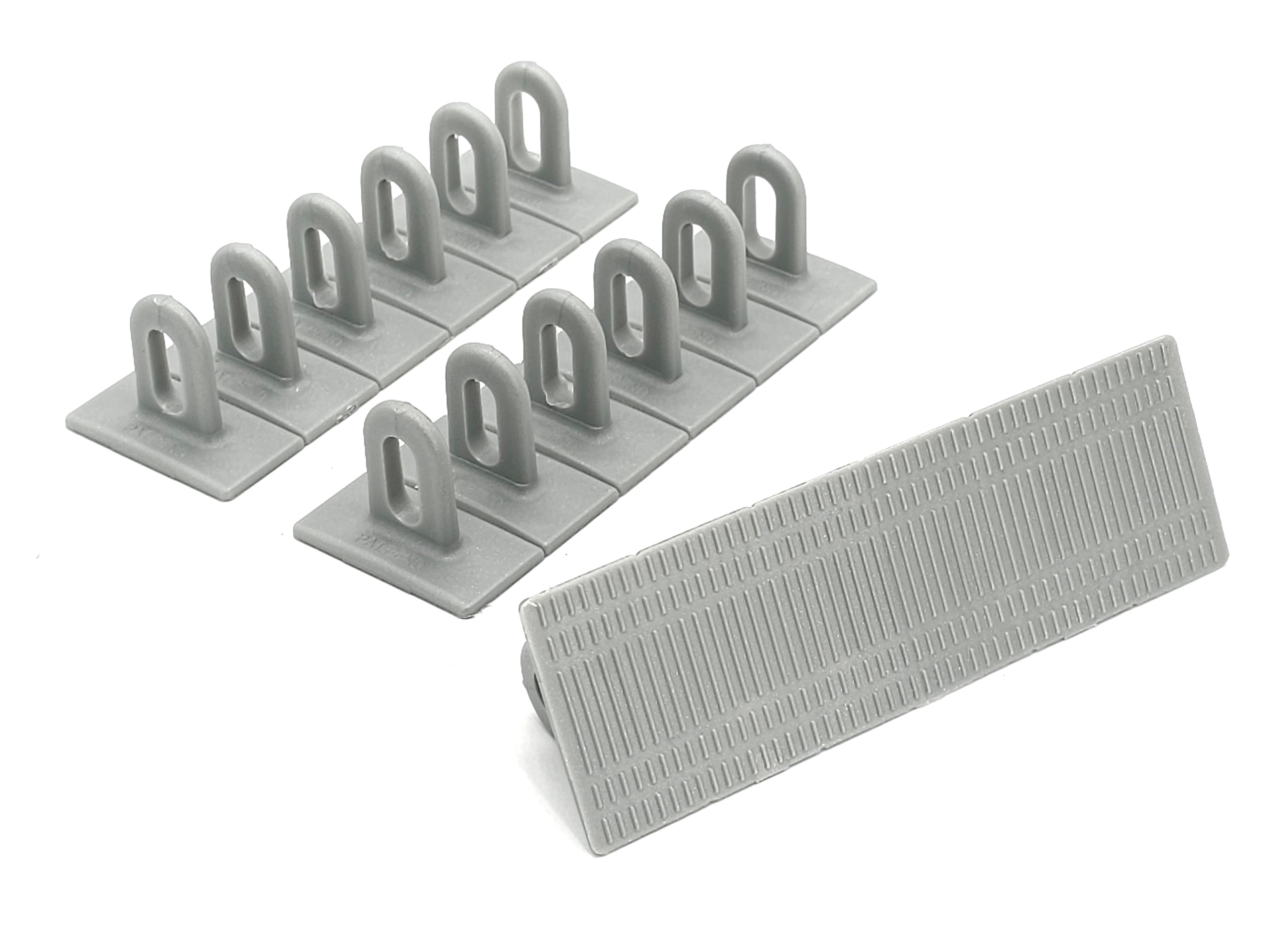 Klebepad grigio 50 x 156 piatto (3 pezzi)