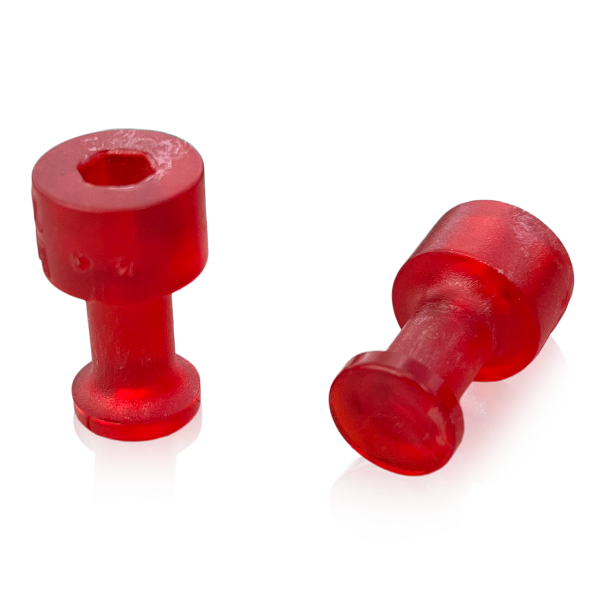 Klebeadapter transluzent rot Ø10mm