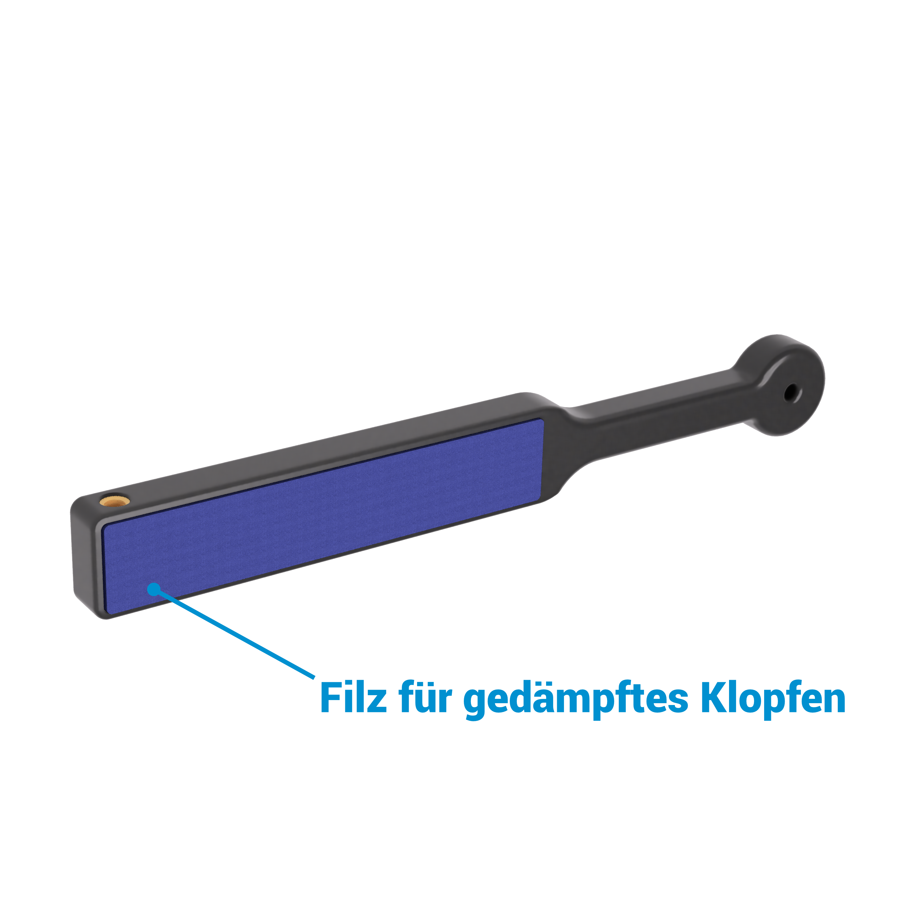 Schlagstück mit Filz und Gewinde