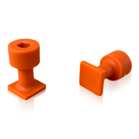 Adattatore adesivo arancione 12x12mm