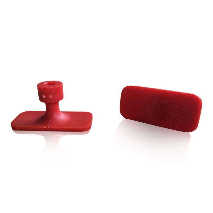 Adhesive adapter red 19x40mm