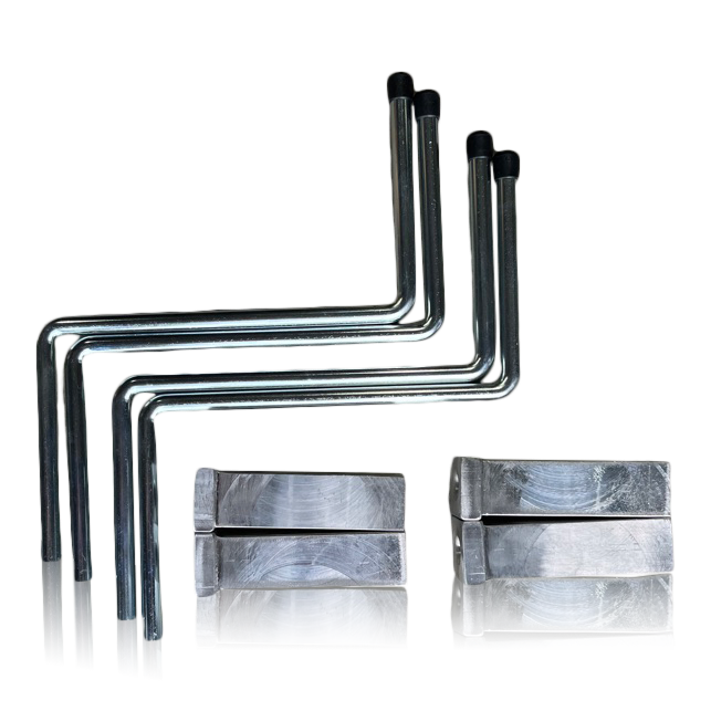 Set di 4 supporti Flexarm per supporti per fisarmonica in alluminio