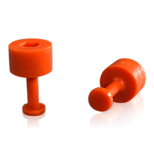 Adhesive adapter orange Ø7mm