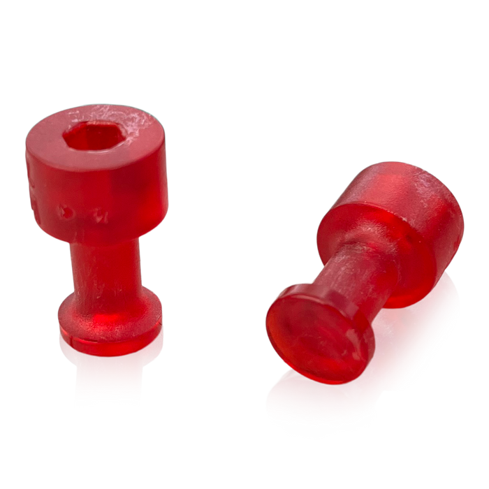 Klebeadapter transluzent rot Ø10mm